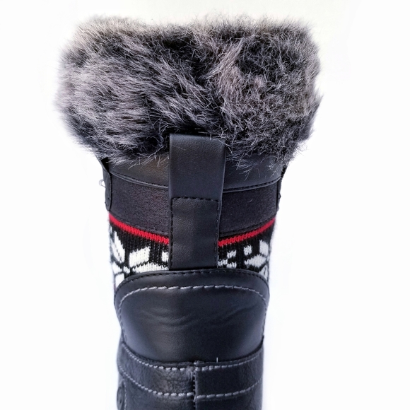 Northside Brookelle Faux Fur Lined Boots Black Women's Size 6 - Picture 5 of 7
